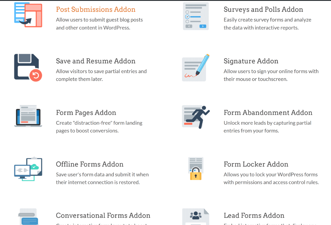 WPForms Addons - WPForms WPForms addons