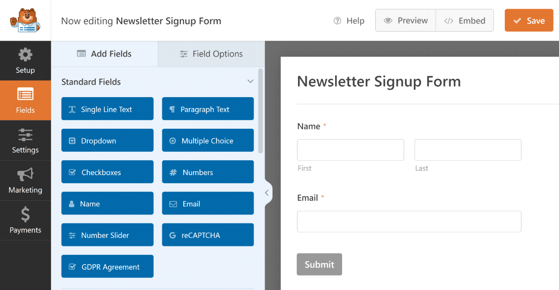 WPForms User Interface - WPForms WPForms user inteface