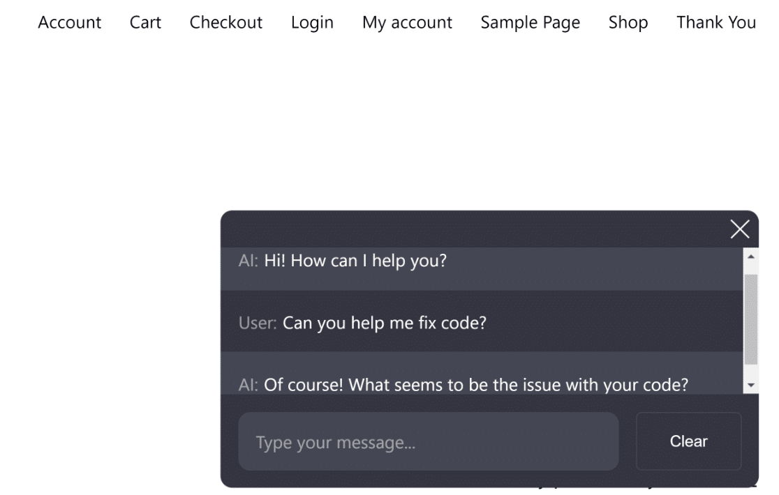 AI Engine Chabot - WPForms AI engine chatbot