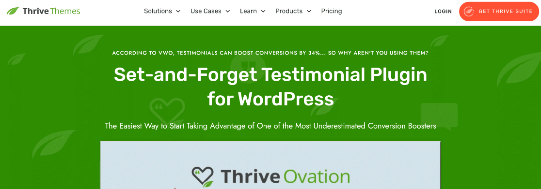 Thrive Ovation - WPForms Thrive ovation
