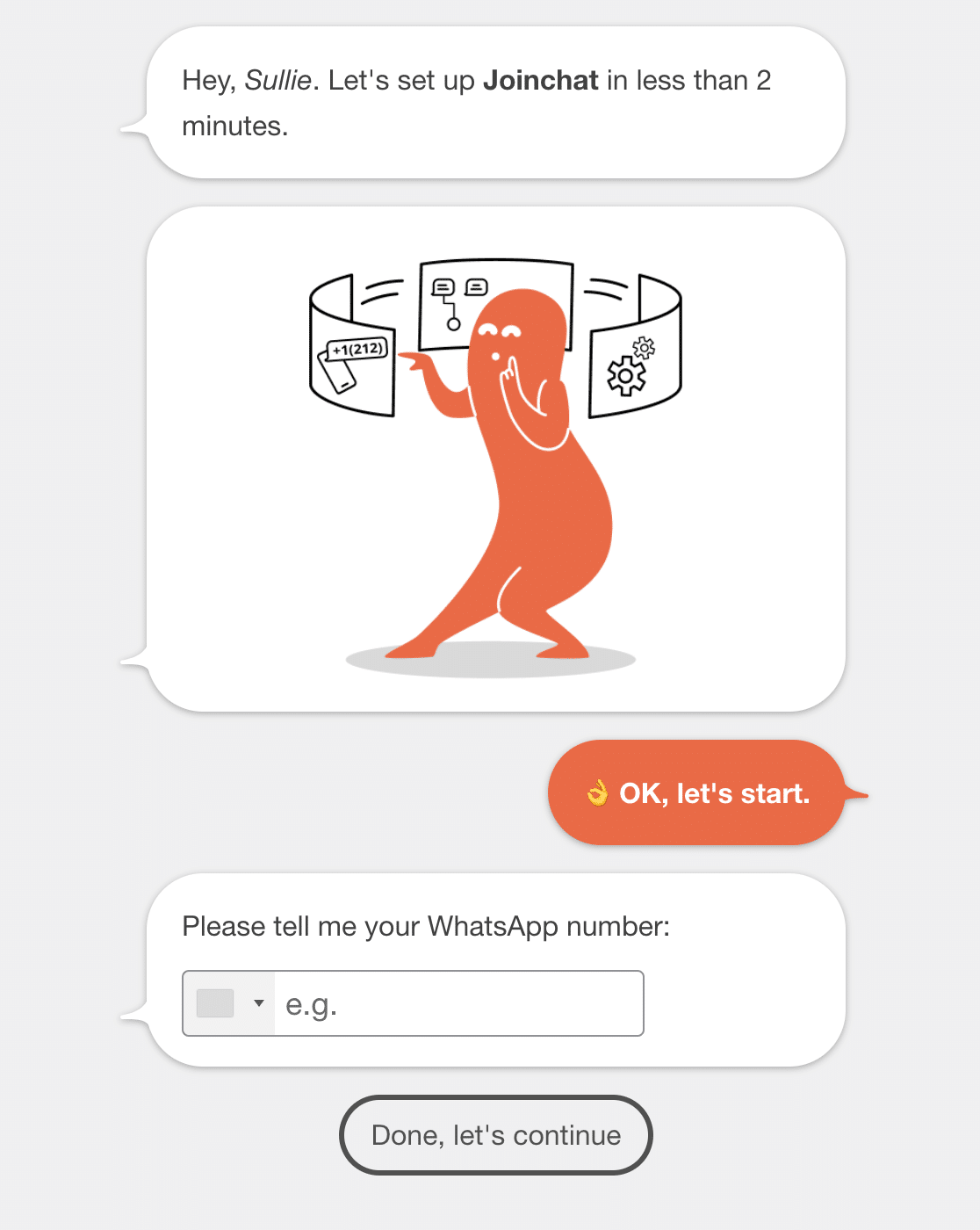 Joinchat Setup Wizard - WPForms Connecting WordPress to WhatsApp with Joinchat