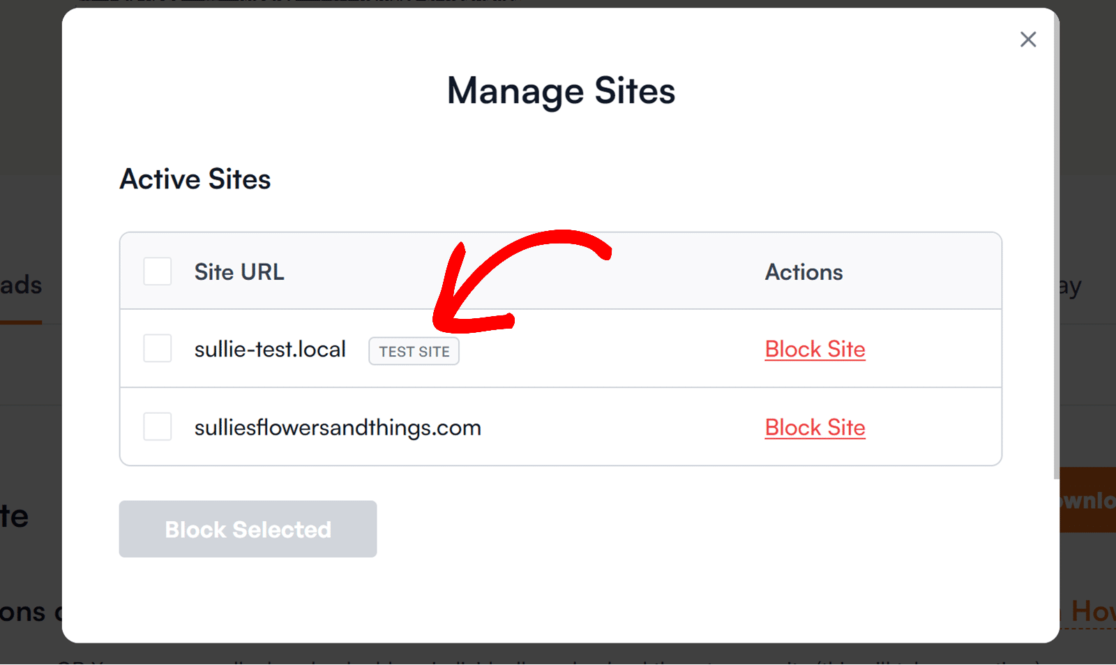 Test site