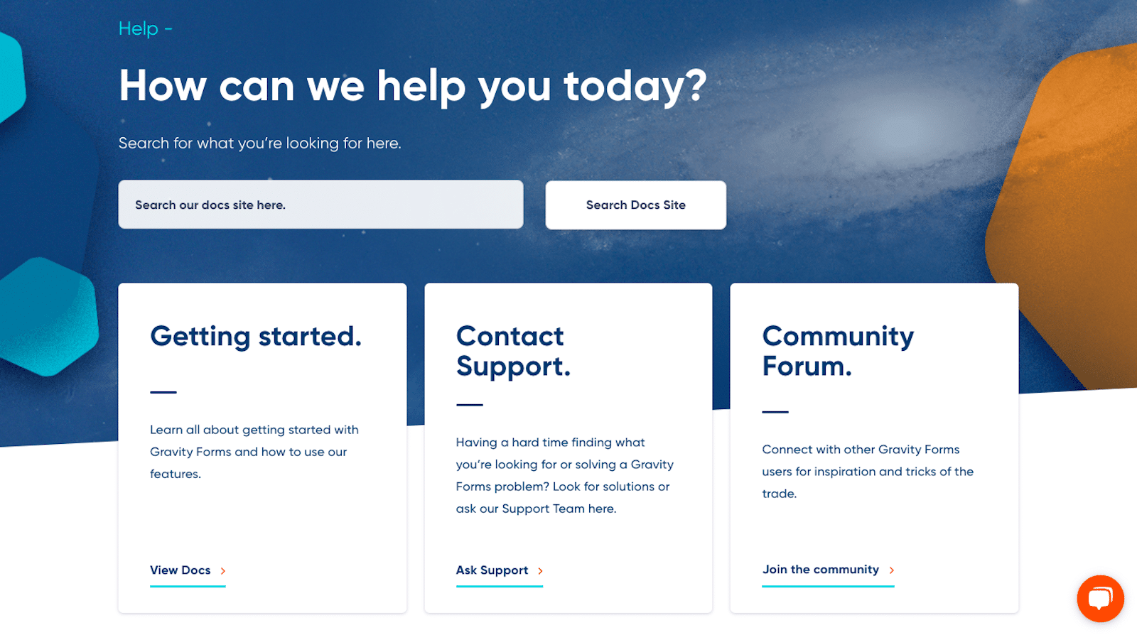 Contacting customer support in Gravity Forms