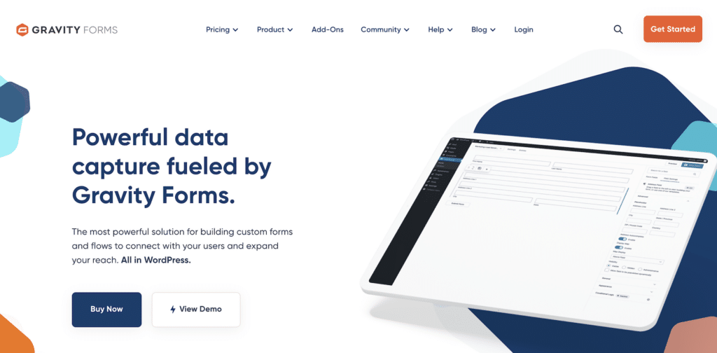gravity forms homepage