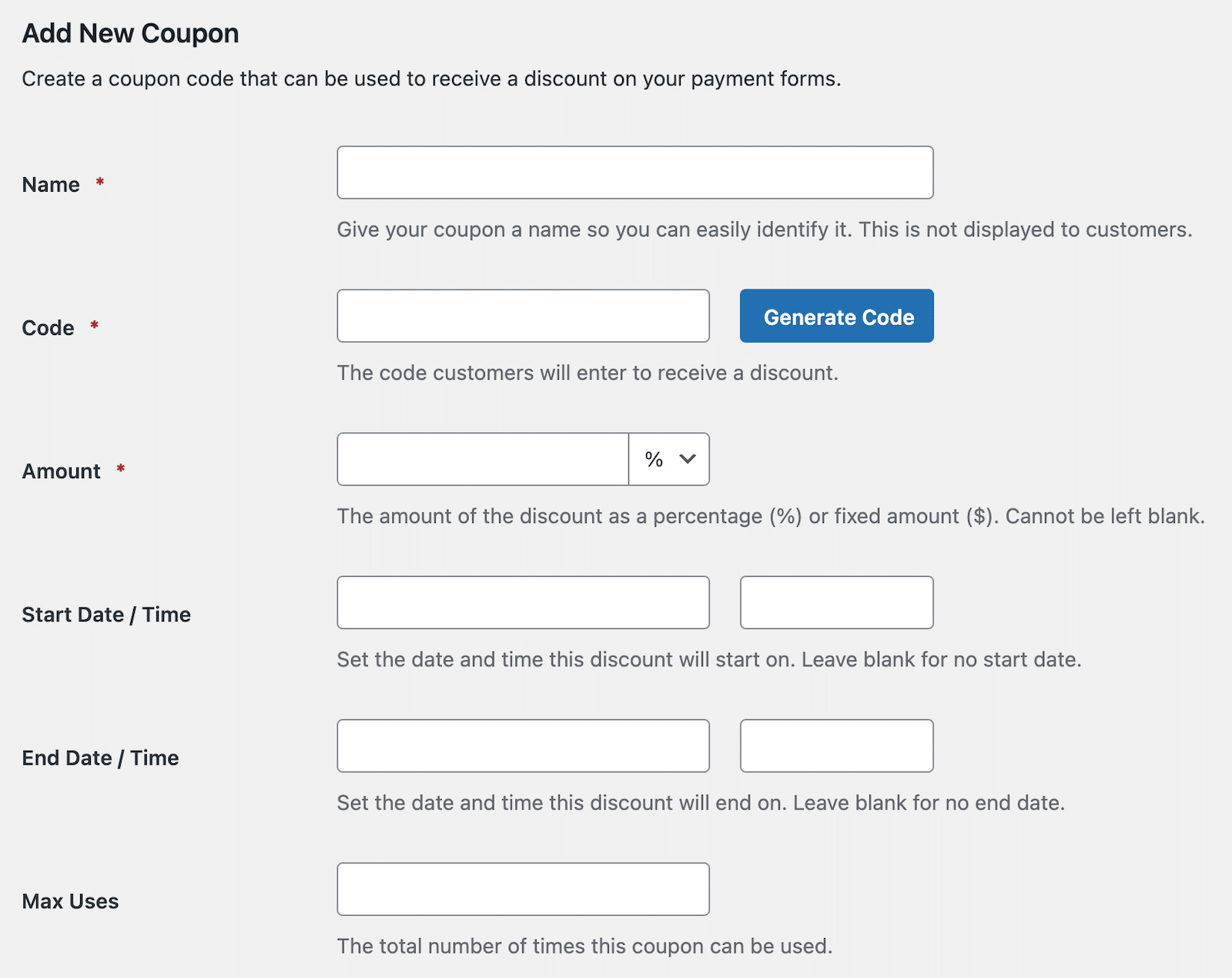 Aggiungi un coupon al tuo modulo in WPForms