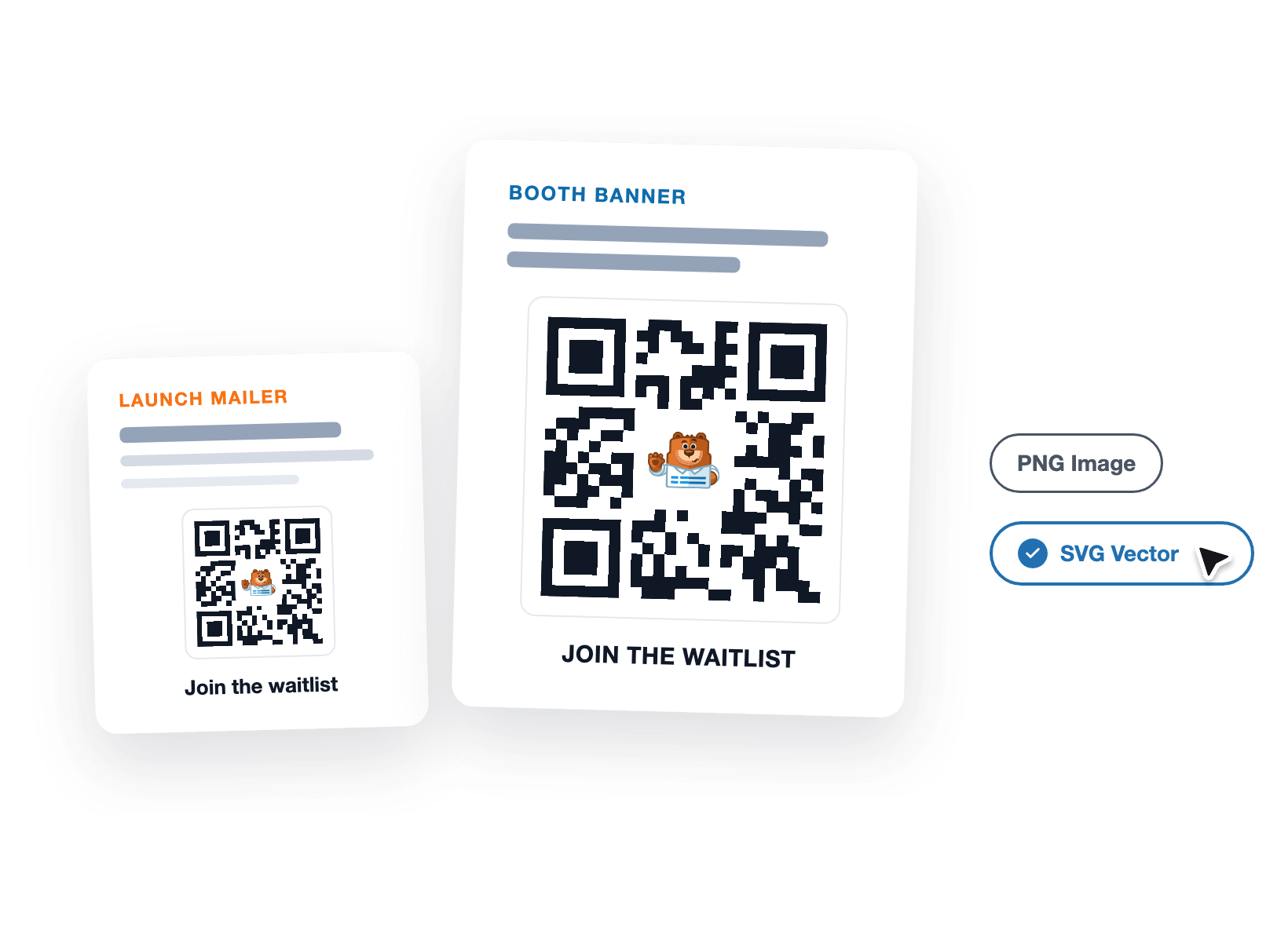 wpforms qr code svg print scaling - WPForms Marketer scaling a print-ready SVG QR code onto a poster