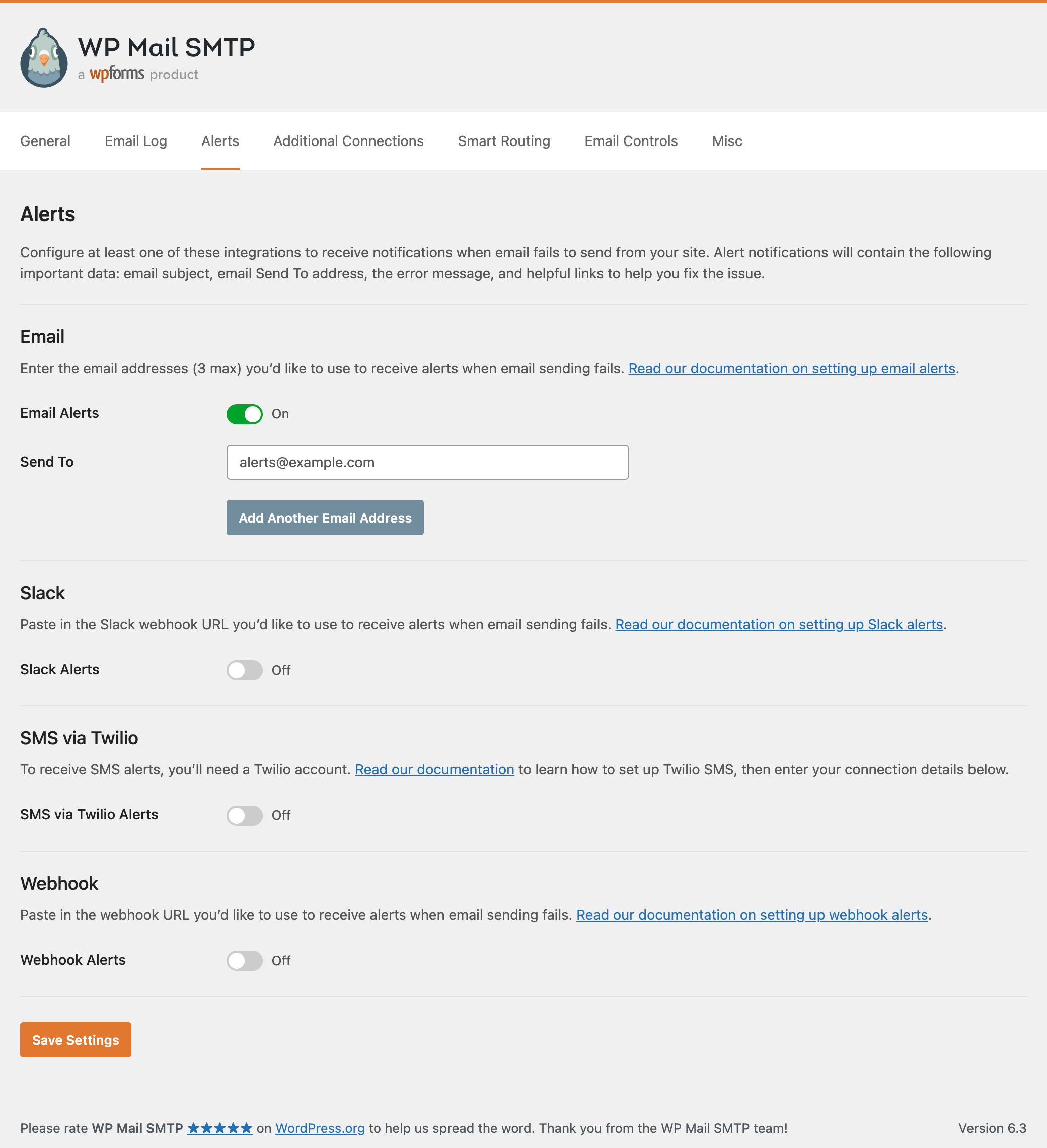 Email Failure Alerts