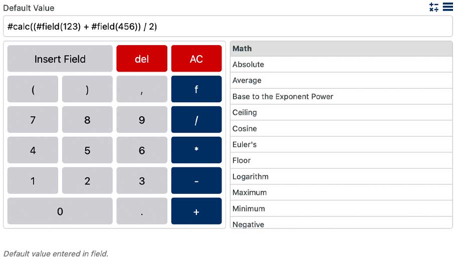Calculated Fields