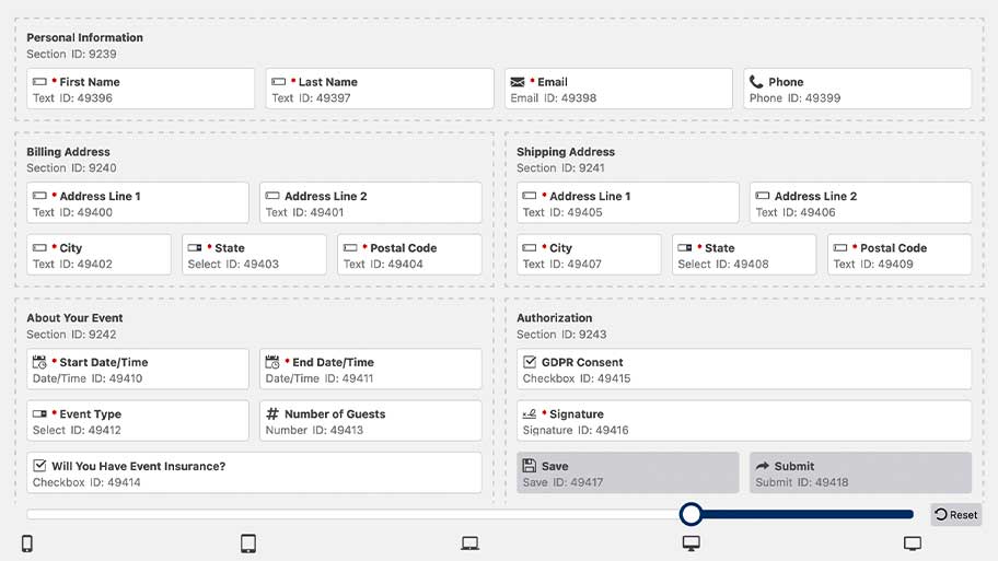 Responsive Forms