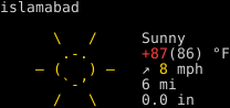 wttr Islamabad