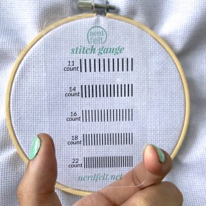 Cross Stitch Gauge Card