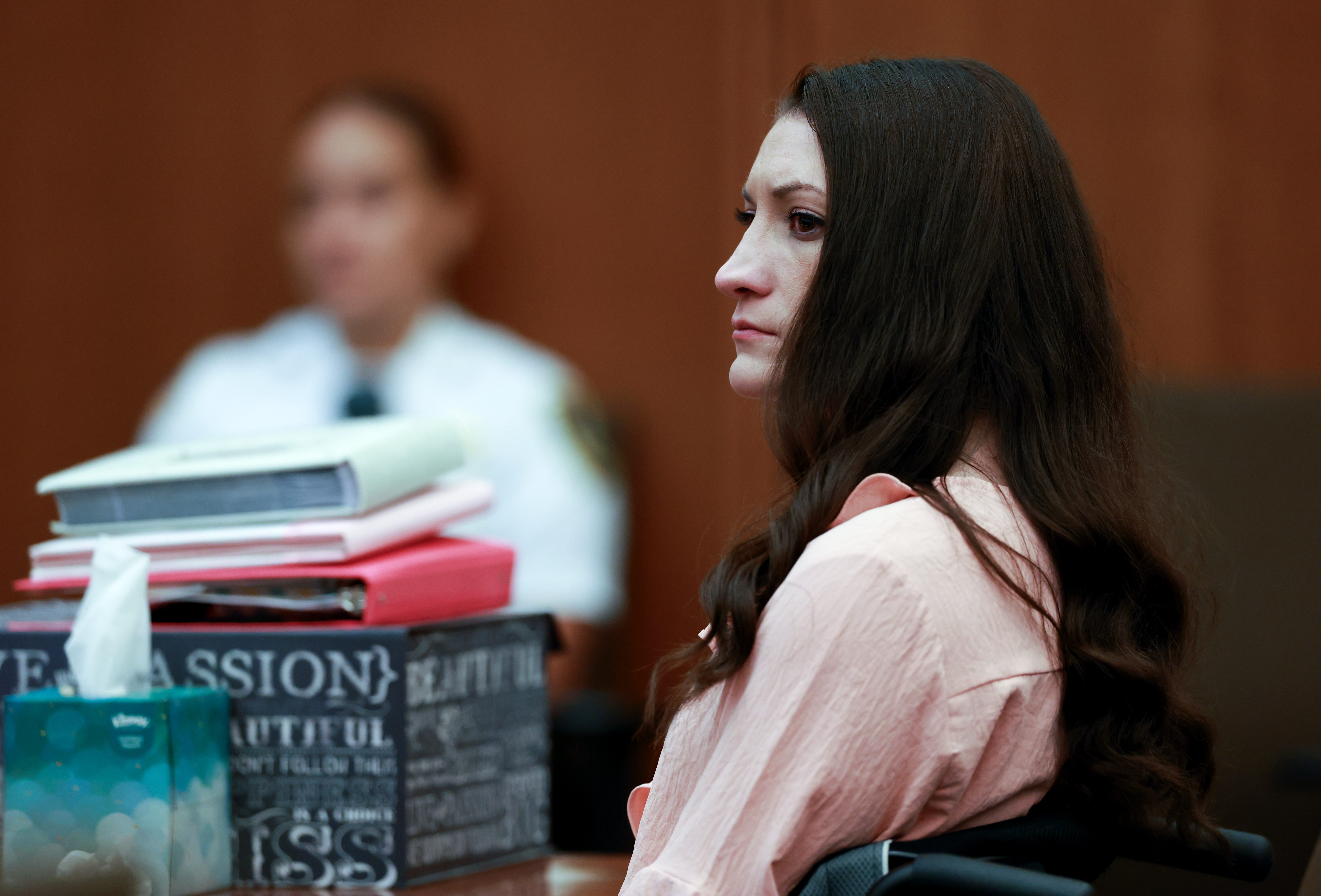 Lindsay Clancy Trial Lindsay Clancy listens to testimony from her former mother in law at her murder trial in Plymouth Mass., Tuesday Aug. 18, 2026 in Plymouth, Mass. (Jonathan Wiggs/The Boston Globe via AP, Pool)