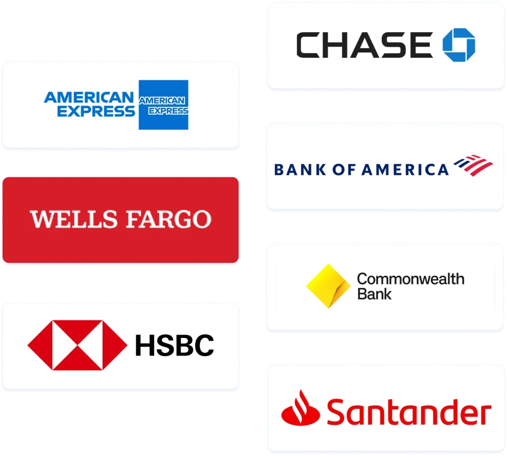 a few banks we support