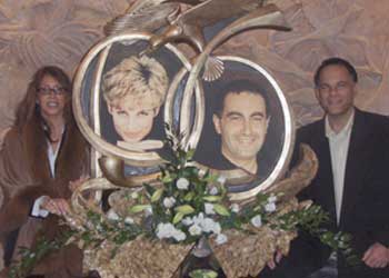 At the Princess Diana and Dodi Al Fayed Memorial at Harrods (Dec 2007)