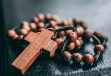 Faith, Tradition And Community In Catholic Life beaded brown rosary