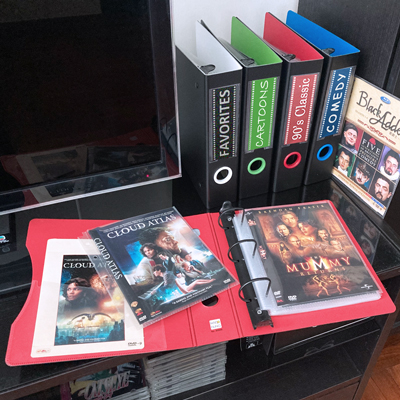 Organizing DVD in style with Keepfiling binders Keepfiling DVD Storage Binder