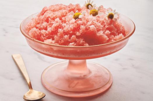 Food-Voracious-Watermelon_Granita_82583-1 This image released by Voracious shows a recipe for watermelon granita from the cookbook “I Love You” by Pamela Anderson. (Ditte Isager/Voracious via AP)