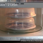 Two level microwave cooking