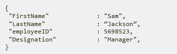 JSON object