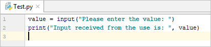 Python - input function