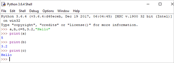 python multiple assignment example 2