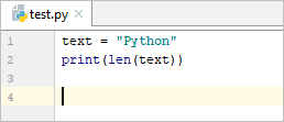 Python string length