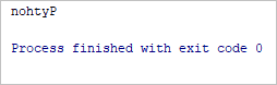 Python string reverse output
