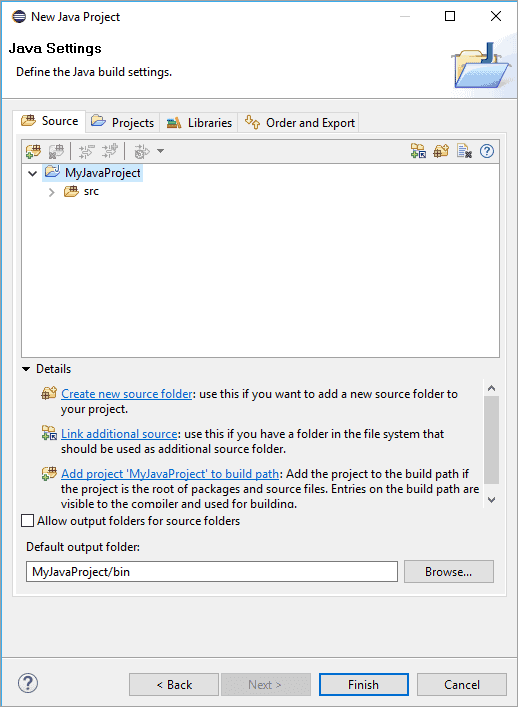 Java Settings