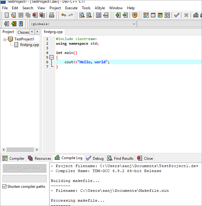 dev_c++Workspace