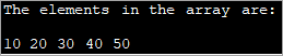 Using for-Each loop - output