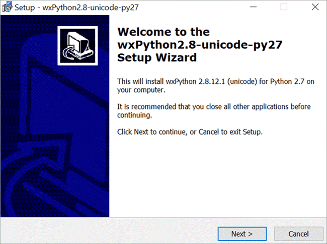 WxPython Installation