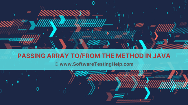 Pass Return Array in Java
