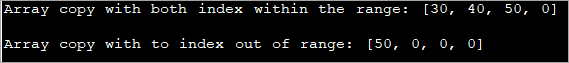 Using Arrays.copyOfRange