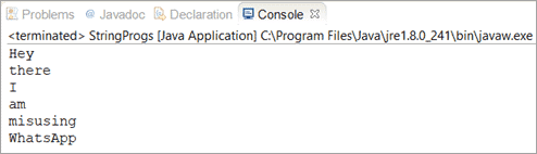 get String from String in Java