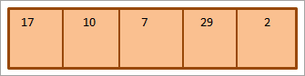 Selection sort example