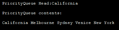 Output - Queue example