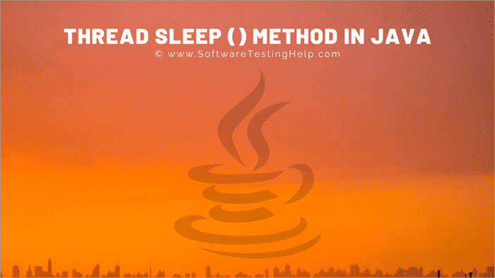 Thread Sleep () method in Java