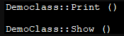 demo class example output