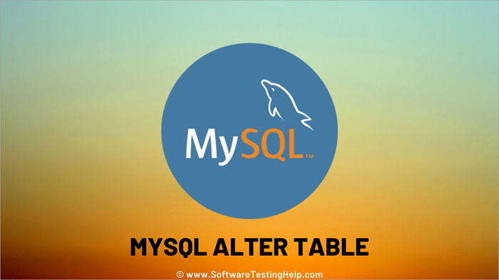 MySQL ALTER TABLE