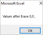 Result after using Erase
