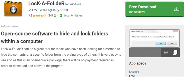 lock folder