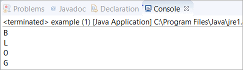 Typecast integer to char Java
