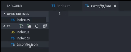 create a tsconfig.json