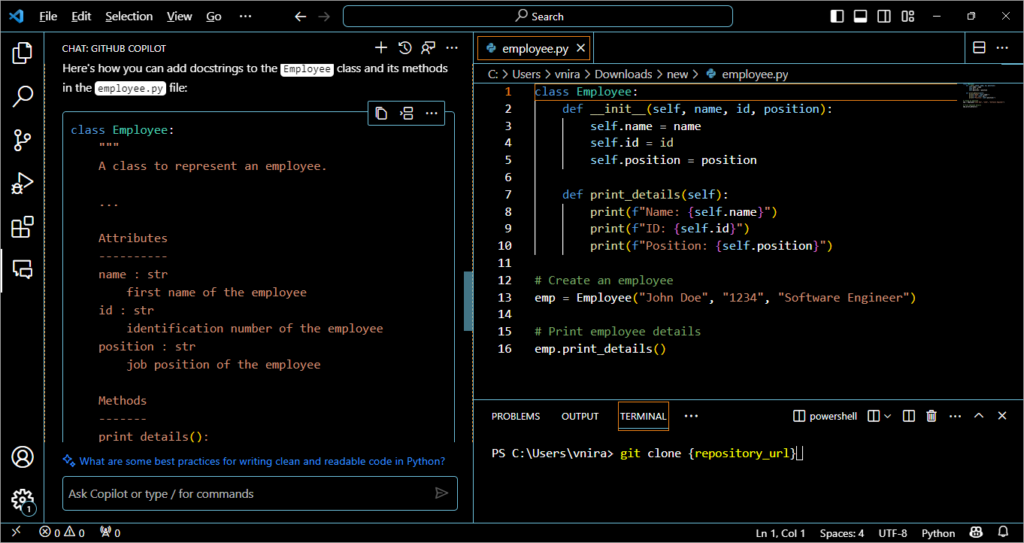 Generate docstring