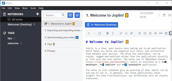 Install Joplin in Linux