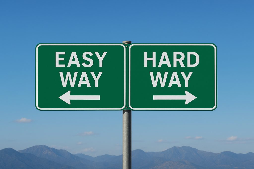 Hard Way, Gentle Way, Middle Way, Non-Way