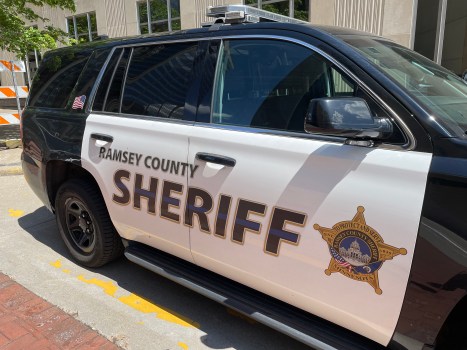 STP-L RamCo Squad-0528.jpg The side of a squad vehicle that says Ramsey County Sheriff.