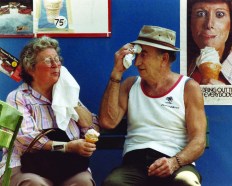 STP-L-THROWBACK-0827.jpg Perhaps taking a cue from the poster behind them, Paul and Theresa Triviski of St. Paul beat the 90-degree heat of the Minnesota State Fair with an ice cream cone on Aug. 27, 1984. (Liz Hafalia / Pioneer Press)
