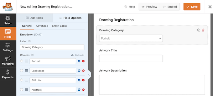 WPForms' drag and drop form builder WPForms' drag and drop form builder