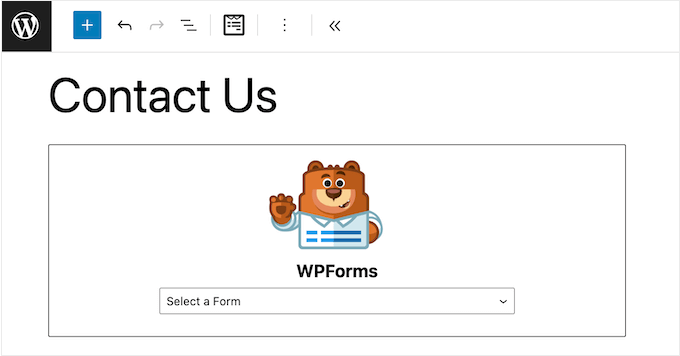 Adding a form to a page, post, or widget-ready area Adding a form to a page, post, or widget-ready area